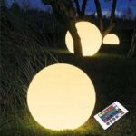 ΗΛΙΑΚΗ/ΕΠΑΝΑΦΟΡΤΙΖΟΜΕΝΗ RGBW LED ΜΠΑΛΑ D30cm IP54 LiFePO4 1800mAh
