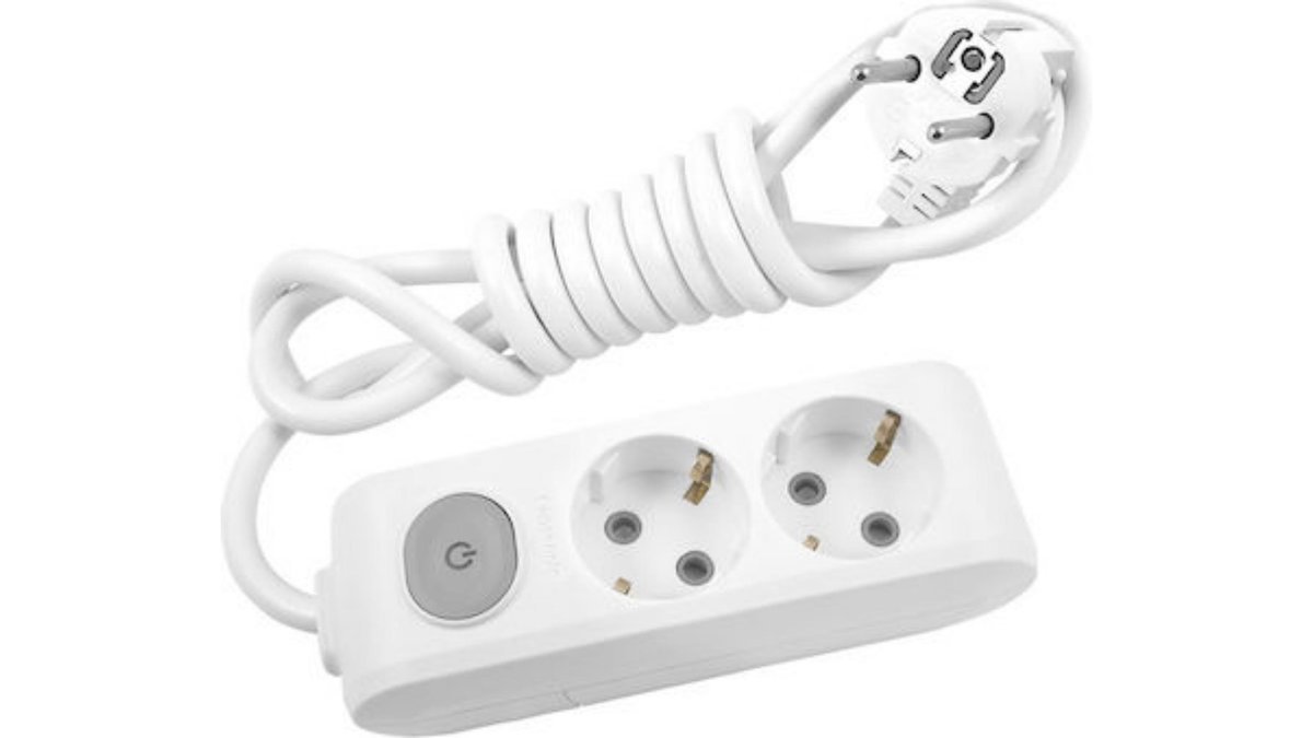6a158af3daeeaca3ff000af6 Panasonic Πολύπριζο 2 ΘΕΣΕΩΝ με Διακόπτη και Καλώδιο 1.5m ΛΕΥΚΟ - Image 1