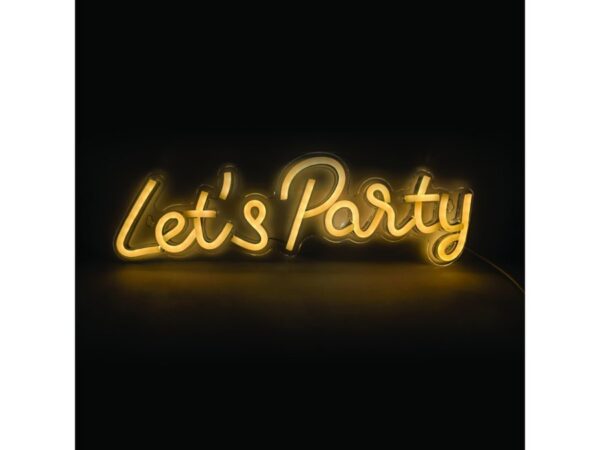 LET'S PARTY 125 NEON LED ΛΑΜΠ USB ΚΑΛ 2m ΘΕΡΜΟ IP20 41*1,6 *13,5cm 2m ΚΑΛ