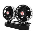 Διπλός ανεμιστήρας αυτοκινήτου 12V 2x5"με ρύθμιση