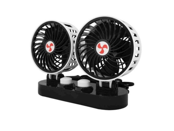Διπλός ανεμιστήρας αυτοκινήτου 12V 2x5"με ρύθμιση