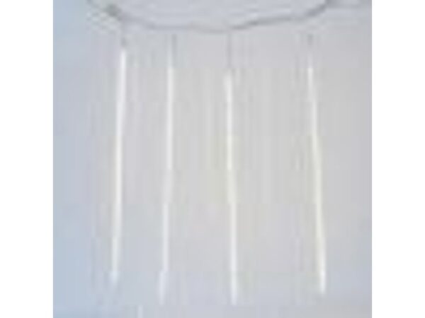 240 LED IP44 400 x 50 cm κουρτίνα με 5 Σταλακτίτες Snowdrop Επεκτεινόμενη Διάφανο καλώδιο / Θερμό Λευκό LED