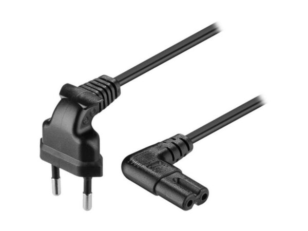 GOOBAY Καλώδιο τροφοδοσίας Euro - 8-Shaped (οχταράκι) γωνία, 1,5m.