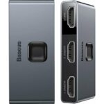 BASEUS MATRIX, ΔΙΑΚΟΠΤΗΣ HDMI SWITCH 2 ΣΕ 1, 1 ΣΕ 2, ΓΚΡΙ