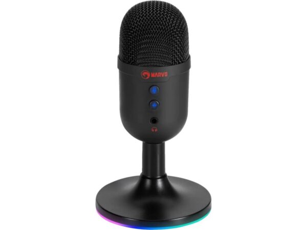 MARVO BLAST 40 ΜΙΚΡΟΦΩΝΟ GAMING, ΜΑΥΡΟ RGB ΠΑΤΟΣ  , MARVO BLAST 40 MICROPHONE GAMING, BLACK