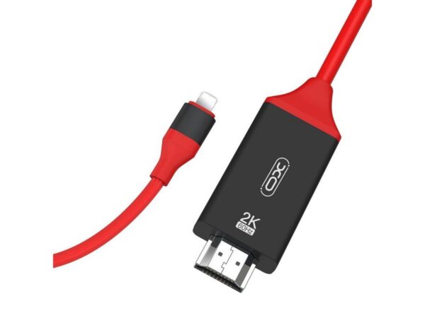 XO GB006 ΚΑΛΩΔΙΟ LIGHTING TO HDMI+USB 2K 60HZ, 2M