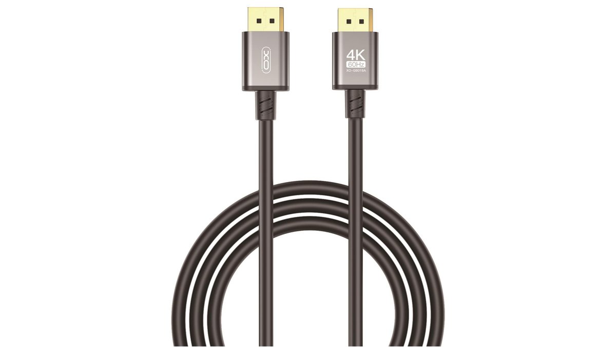 6a17fe4de1d6e1ece872a6ef XO GB018B ΚΑΛΩΔΙΟ DISPLAY PORT MALE-MALE, 4K, 60HZ, 5m - Image 1