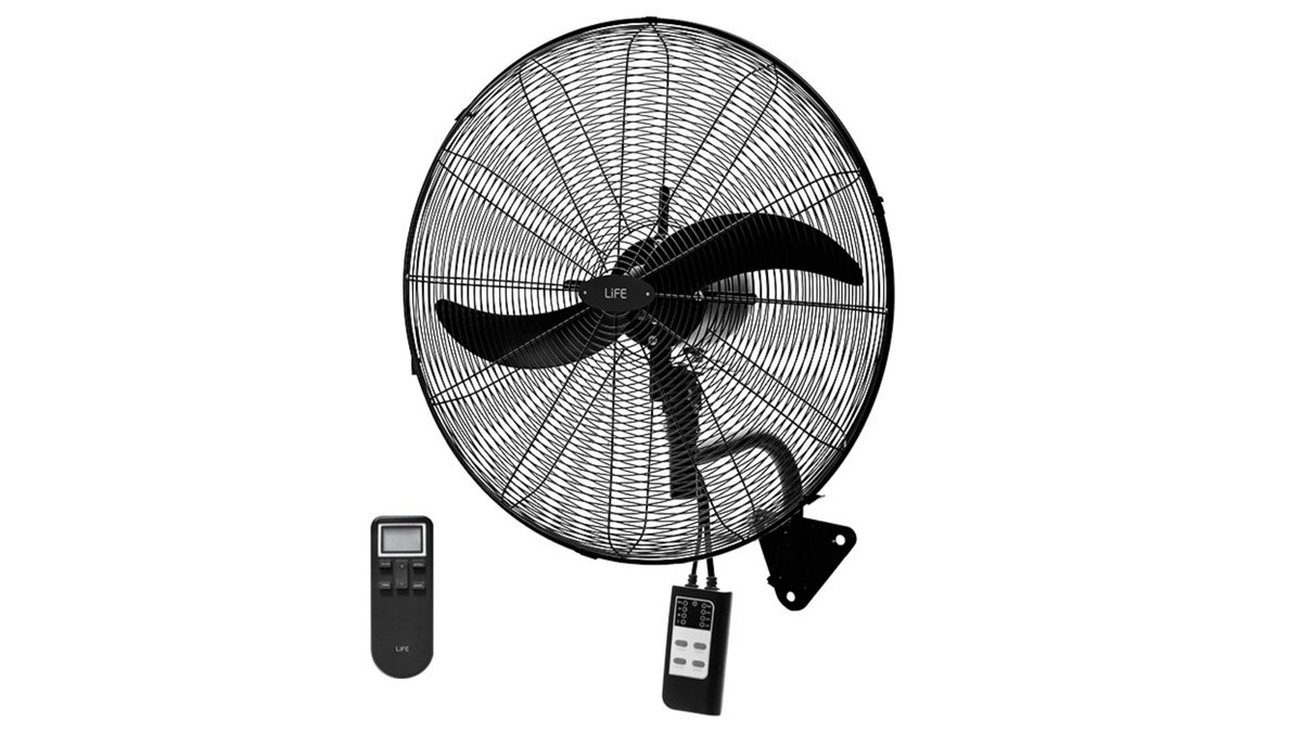 6a21363ca78ccc1ab27f85a9 LiFE WindPro65 Επιτοίχιος ανεμιστήρας 26" βιομηχανικού τύπου με τηλεχειριστήριο, 210W - Image 1