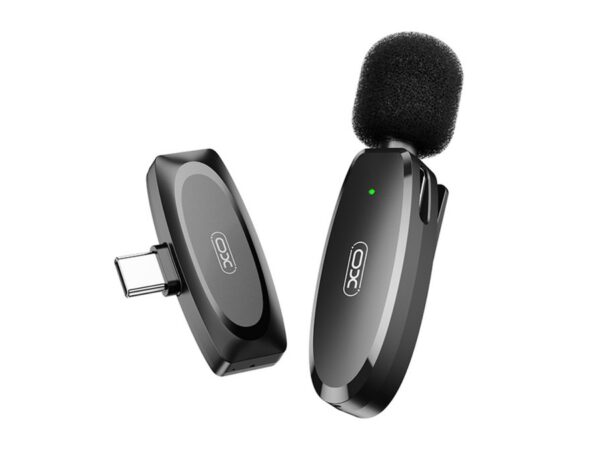 XO MKF08A Ασύρματο μικρόφωνο πέτου με έξοδο USB Type-C και κλιπ τοποθέτησης