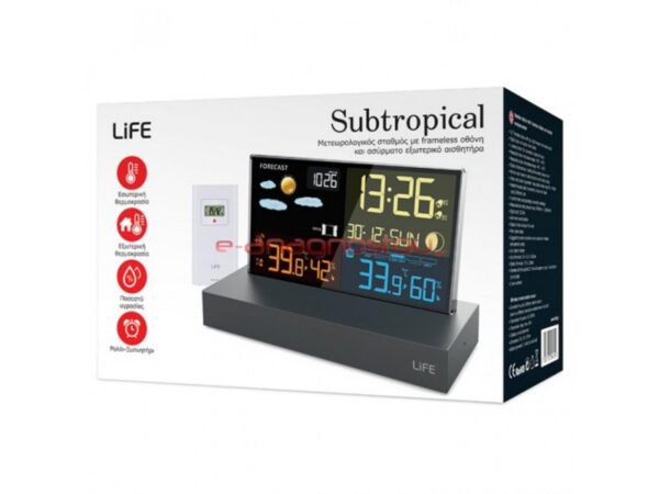 LIFE SUBTROPICAL Μετεωρολογικός σταθμός με frameless οθόνη