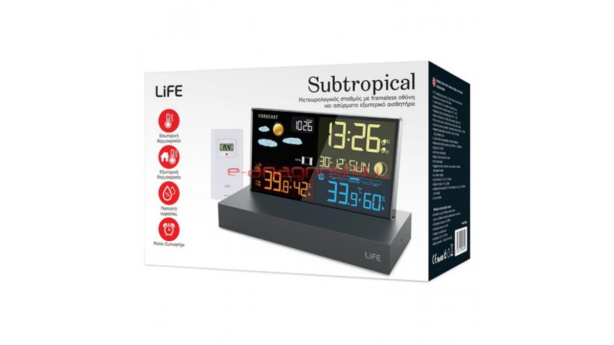 79537bd2-9144-11ef-9b1f-4a9cb12a2c19_life_subtropical________________________221_0357_06_550x550_product_popup LIFE SUBTROPICAL Μετεωρολογικός σταθμός με frameless οθόνη - Image 1