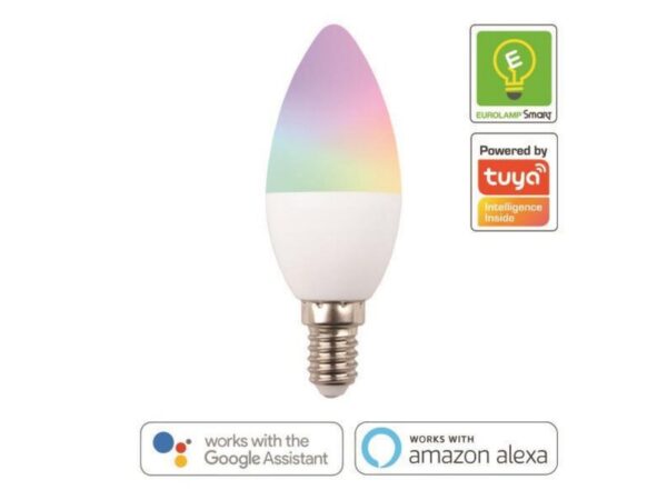 ΛΑΜΠΑ LED SMART WiFi ΚΕΡΙ 6W Ε14 RGBW 220-240V