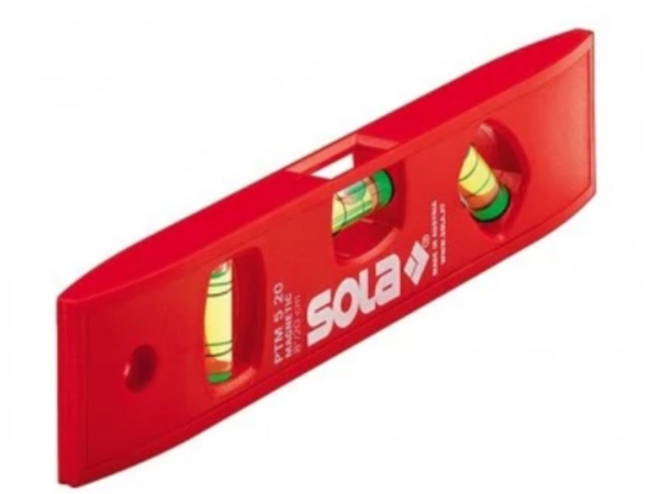Αλφάδι Πλαστικό Μαγνητικό SOLA PTM 5 - 20cm με 3 μάτια