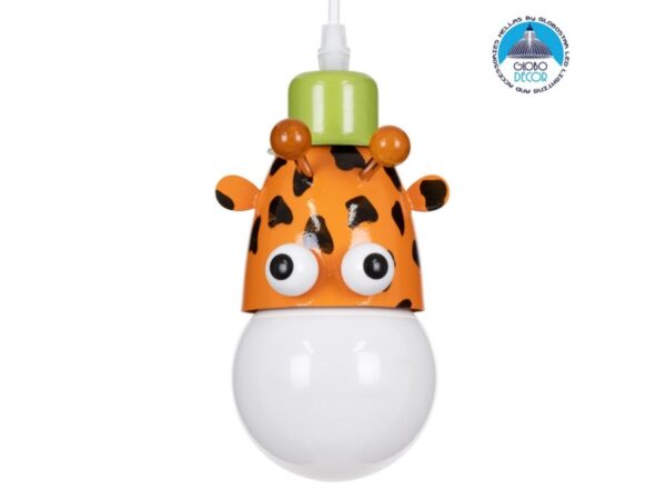 GloboStar® GIRAFFE 00638 Μοντέρνο Κρεμαστό Παιδικό Φωτιστικό Φιγούρα Μονόφωτο 1