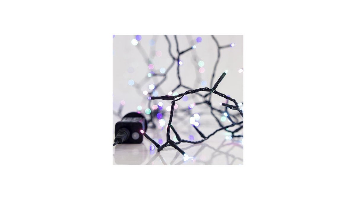 300 Λαμπάκια LED 15μ. Πολύχρωμα  οπαλ σε Σειρά - Image 1
