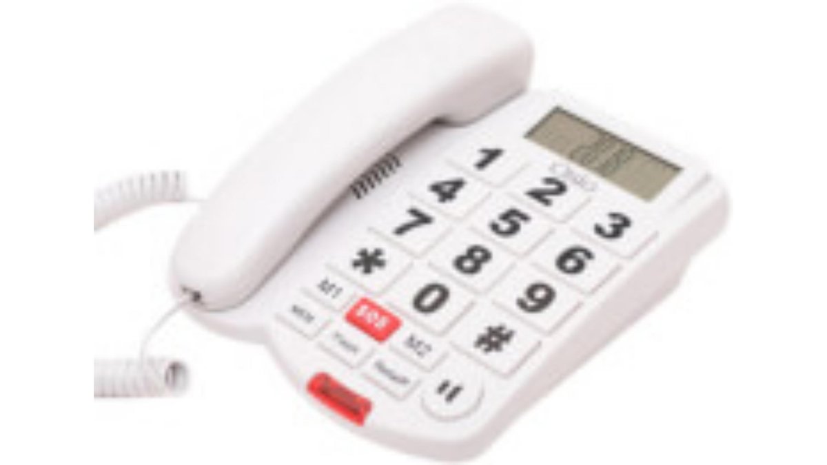 9803ddde-870c-11ef-820e-a27fb96a214b_tel.004366 OSIO OSWB-4760W CABLE TELEPHONE WITH BIG BUTTONS SPEAKERPHONE AND SOS WHITE - Image 1