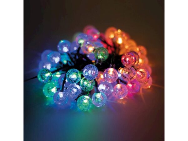 String Light Solar LED CRYSTAL BALLS SCB61 6,5m 30 μπάλες πολύχρωμες Forever Lig