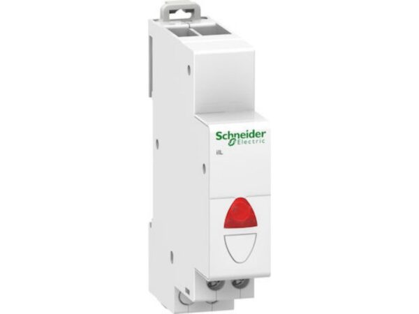 Schneider Electric Μονή Ενδεικτική Λυχνία Πίνακα Κόκκινη 1P