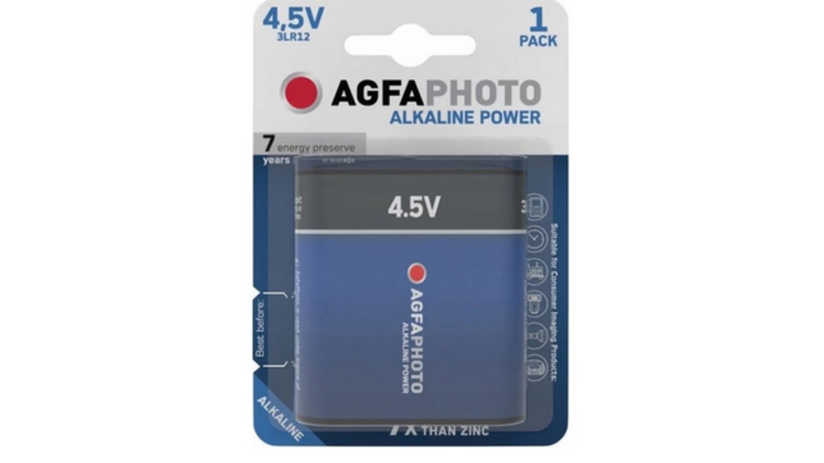 ΜΠΑΤΑΡΙΑ ΠΛΑΚΕ ΜΕΓΑΛΗ 3LR12 4.5V AGFAPHOTO - Image 1