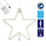 Φωτιστικό Ταμπέλα Φωτεινή Επιγραφή NEON LED Σήμανσης STAR 5W με Καλώδιο Τροφοδοσ