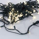 ΣΕΙΡΑ, 100 LED 5mm ΧΡΙΣΤΟΥΓΕΝΝΙΑΤΙΚΑ ΦΩΤΑΚΙΑ/ΣΤΕΓΑΝΑ,daylight, 3 ΕΠΕΚΤΑΣΕΙΣ ΕΩΣ 25 ΣΕΤ, ΠΡΑΣΙΝΟ ΚΑΟΥΤΣΟΥΚ