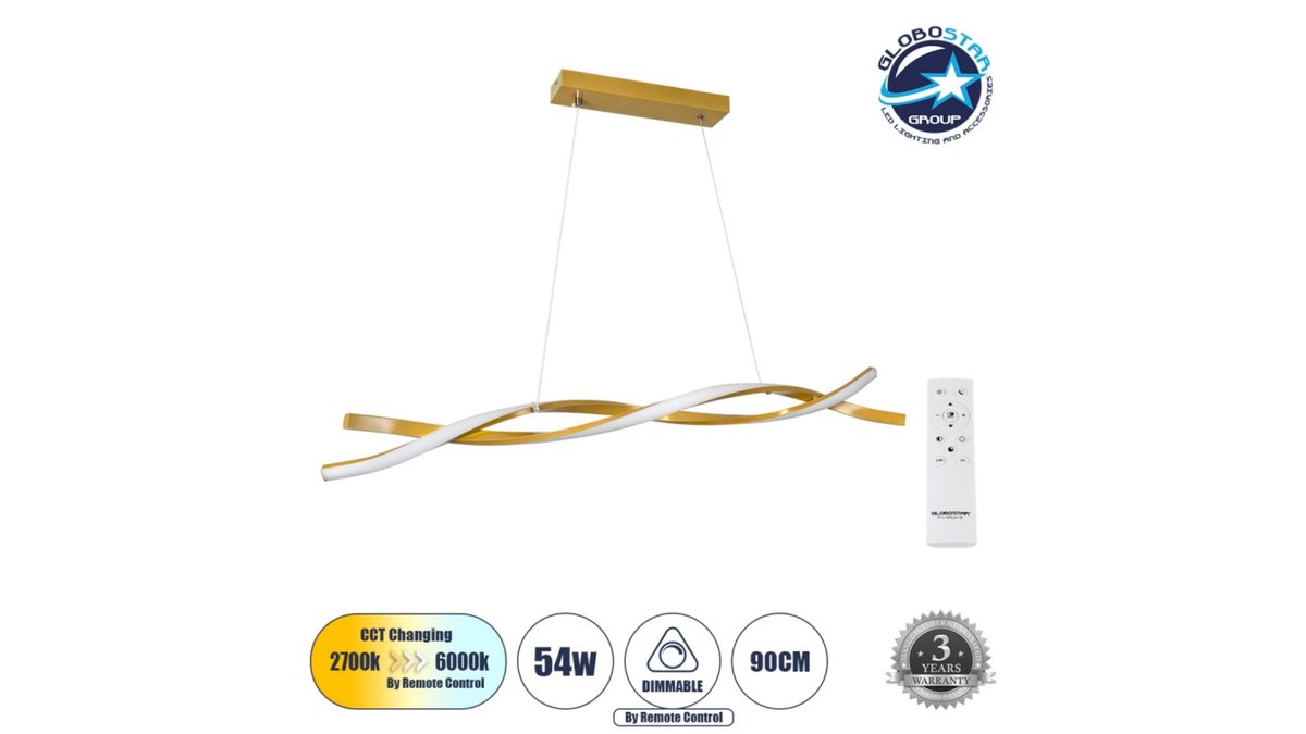 e19903ce-9220-11ef-9f99-da2fbb275551_61278_1 GloboStar® MORALES 61278 Κρεμαστό Φωτιστικό Οροφής Design LED CCT 54W 6048lm 20 - Image 1
