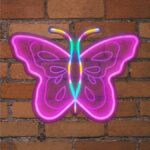 |NEON LED STRIP BUTTERFLY neon με βάση plexiglass|USB ΚΑΛΩΔΙΟ 1mt|5V|610x15x430|