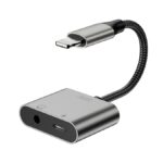 XO NB-R258B Καλώδιο-αντάπτορας Lightning - Lightning θηλ. / 3.5mm θηλ., 0.12m, σ