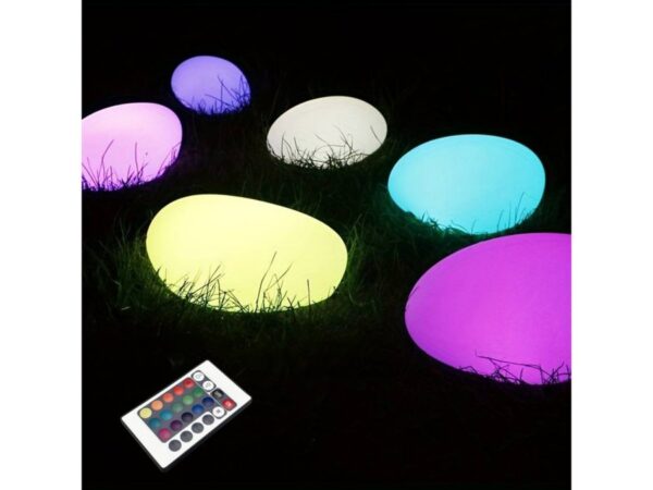 ΗΛΙΑΚΗ/ΕΠΑΝΑΦΟΡΤΙΖΟΜΕΝΗ RGBW LED ΠΕΤΡΑ 33*24*14cm IP54 LiFePO4 1800mAh